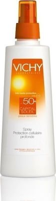 Vichy Capital Soleil Body Spray Crema protectie solara Loțiune pentru Corp SPF50 în Spray