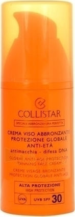 Collistar Protection Tanning Face Cream Αδιάβροχη Αντηλιακή Κρέμα Προσώπου SPF30 50ml