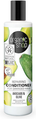 Natura Siberica Organic Shop , Organic Avocado & Honey Conditioner Reconstruction/Nourishment for All Hair Types 280ml