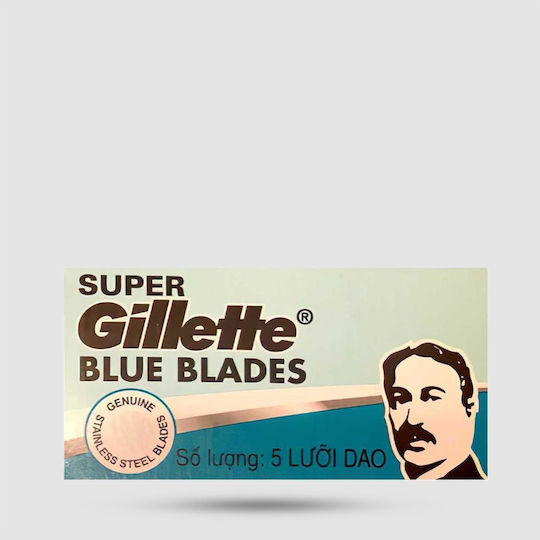 Gillette Super Blue Blades Replacement Blades 5pcs