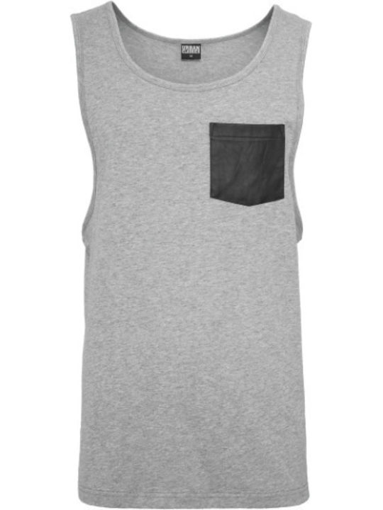 Urban Classics Men's Sleeveless Blouse Gray