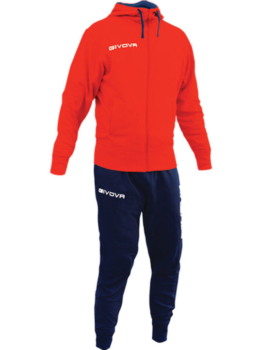 Tuta Poker Football Tracksuit with Elastic Red