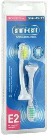 Emmi-Dent E2 Electric Toothbrush Replacement Heads 2pcs