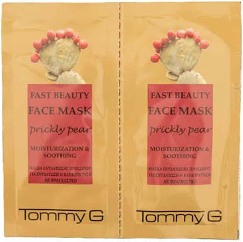 TommyG Fast Beauty Gesichtsmaske für das Gesicht für Feuchtigkeitsspendend 12Stück 8ml