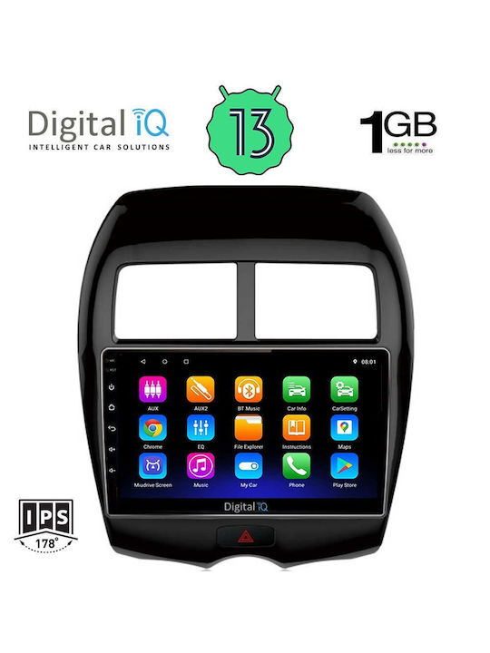 Digital IQ Car Audio System for Mitsubishi Asx 2009> (Bluetooth/USB/AUX/WiFi/GPS/Android-Auto) with Touch Screen 10"