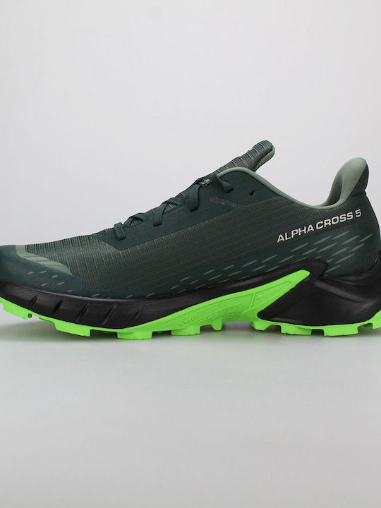 Salomon Alphacross 5 Ανδρικά Αθλητικά Παπούτσια Trail Running Πράσινο