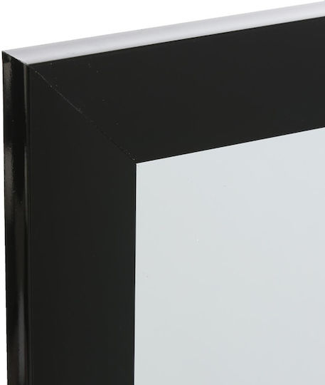 A-S Cheval Floor Mirror with Black Plastic Frame 158.5x41cm