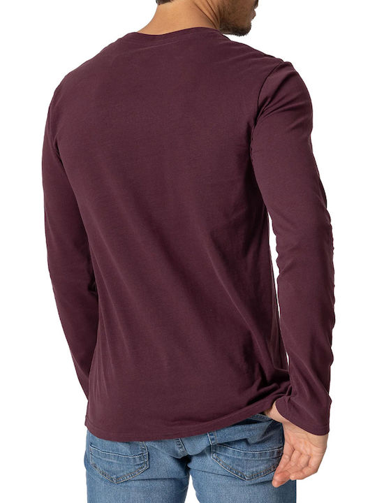 Tiffosi Herren Langarmshirt Burgundy