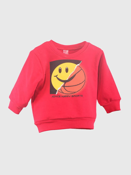 Kinder Sweatpants Set - Jogginganzug Rot 2Stück Smile
