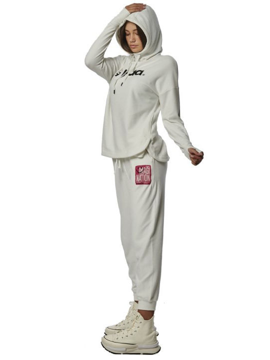 Body Action Damen-Sweatpants Beige