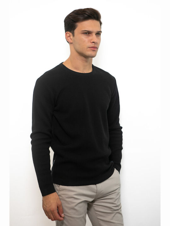 Side Effect Men's Long Sleeve Sweater Black