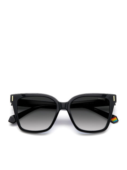 Polaroid Women's Sunglasses with Black Plastic Frame and Gray Gradient Polarized Lens PLD6192/S 807/WJ
