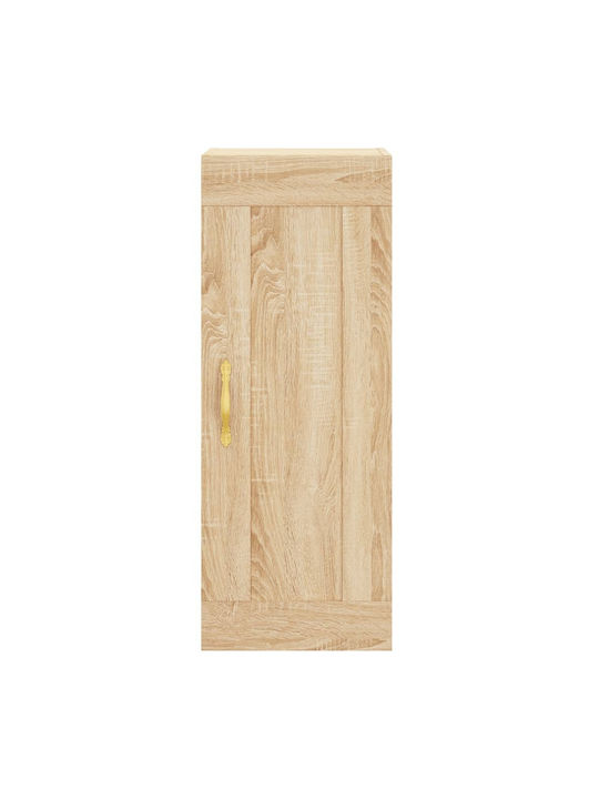Wall Living Room Cabinet made of Particle Board Sonoma Oak 34.5x34x90cm