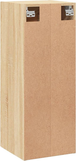 Hängeschrank für Wohnzimmer aus Spanplatte Sonoma-Eiche 34,5x34x90 cm