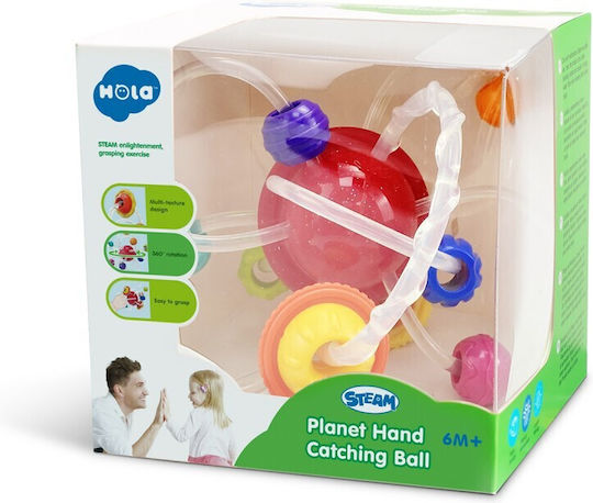 Hola Toys Teething Rattle from Silicone for 6 Months+