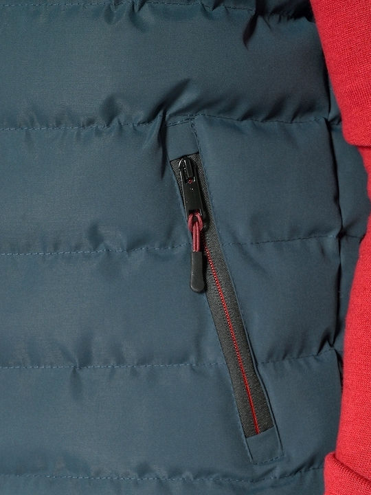 Sleeveless Jacket Puffer Petrol