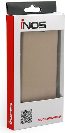 iNOS Curved M-Folio Buchen Sie Synthetisches Leder Gold (Redmi 9T)