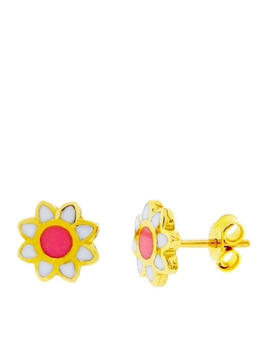 Xrisokosmima Карфоти Детски Обеци от Злато 14K