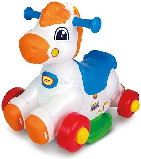 Winfun Fabric Rocking Toy Horse with Max Load Capacity 20kg White