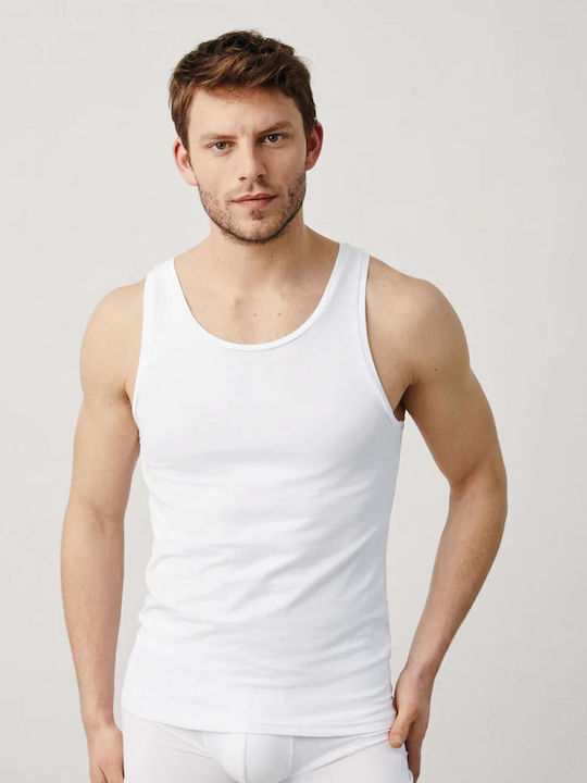 Join Men's Sleeveless Undershirts White 3Pachet