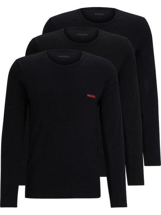 Herren Unterhemden Black 3Packung