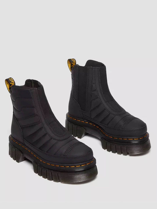 Dr. Martens Audrick Leder Damen Chelsea Stiefeletten Schwarz