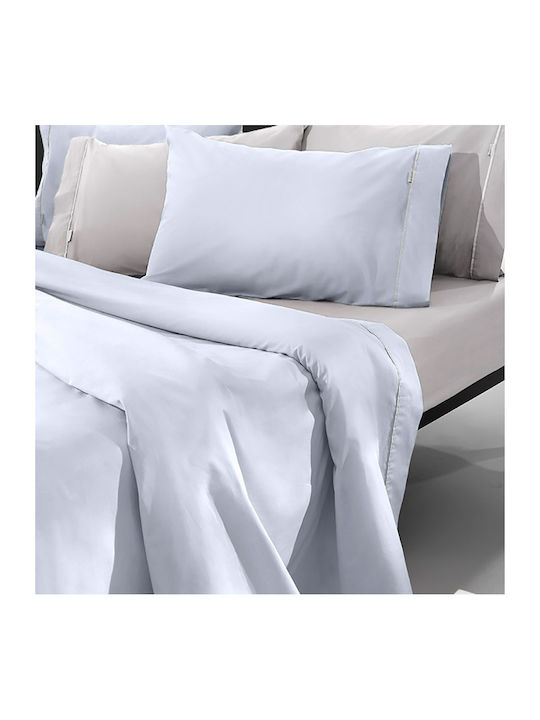 Guy Laroche Sheet for Single Bed 160x270cm. Reserve Silver