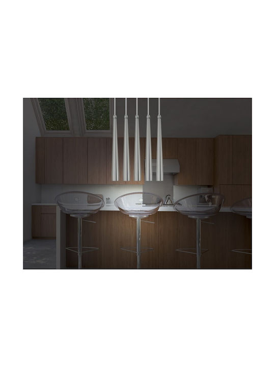 Luma Pendant Light Single-Light for Socket G9 Silver