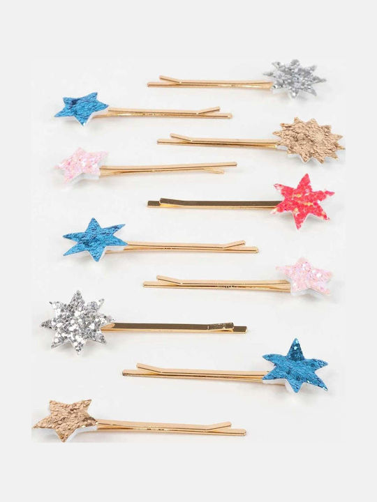 Meri Meri Kids Hair Clips Set with Star Bobby Pins 10 Pieces