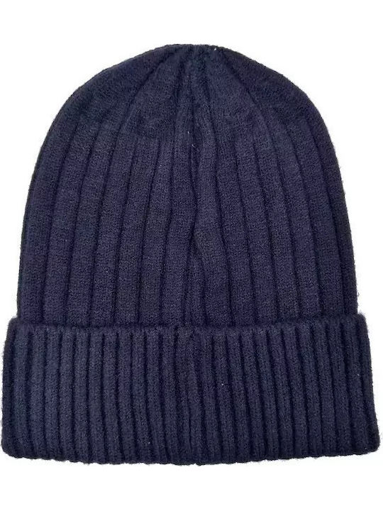Knitted Beanie Cap Blue