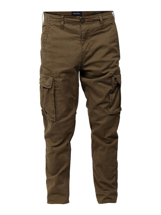 FBM006-00202 Trousers Cargo Elastic in Regular Fit Olive