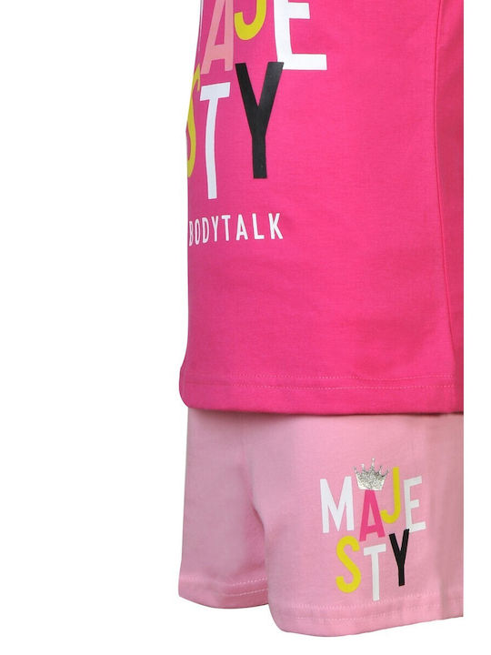 BodyTalk Kids Set with Shorts Summer 2pcs Fuchsia