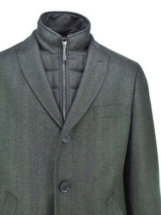 Guy Laroche Men's Coat Green