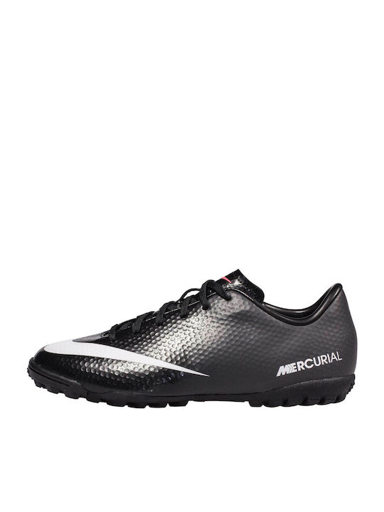 JR Mercurial Victory IV TF Kids Turf Soccer Shoes Black