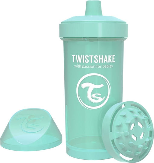 Twistshake Παιδικό Ποτηράκι Kid Cup από Πλαστικό Πράσινο 360ml για 12m+