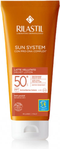 Rilastil Sun System Baby Velvet Lotion Waterproof Baby Sunscreen Emulsion SPF50 200ml & Gift Sun System Velvet Touch 50ml & Canvas Bag