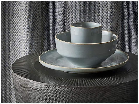 Salt & Pepper Green Eden Plate Soup Ceramic Green with Diameter 31.5cm