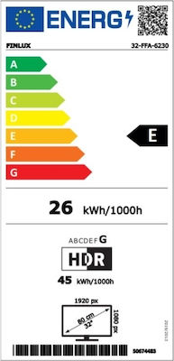 Finlux Smart Τηλεόραση 32" Full HD LED 32-FFA-6230 (2022)