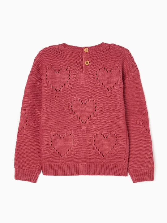 Zippy Kids Sweater Long Sleeve Pink