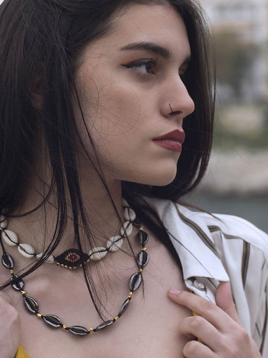Theodora's Jewellery Choker Μαύρο