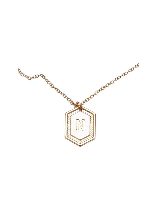 Urban Classics Necklace Monogram Gold Plated