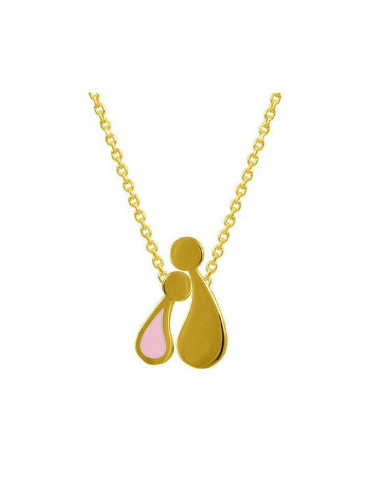 Amor Amor Necklace Family from Gold Plated Silver