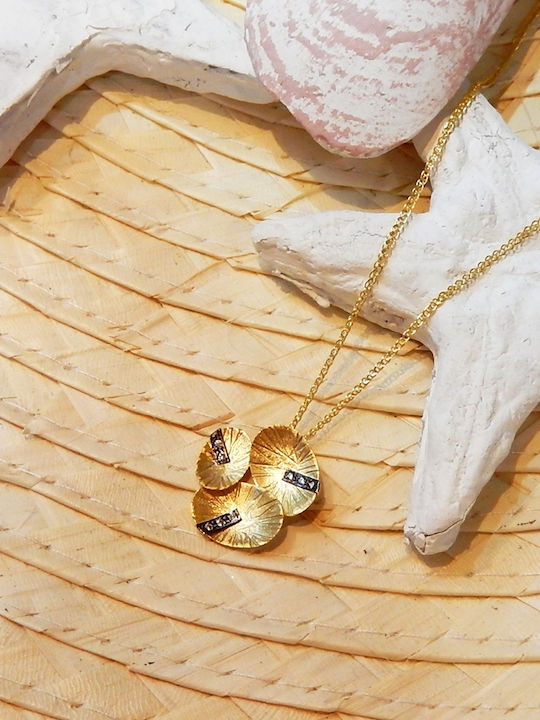 Polytimo Charm aus Gold 14K mit Zirkon