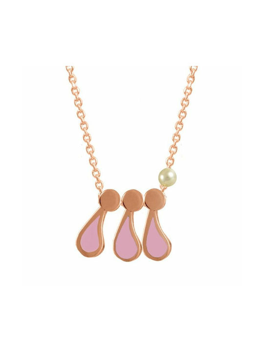 Amor Amor Necklace from Pink Gold Plated Silver