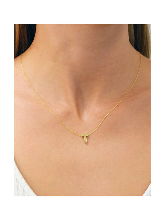 Savvidis Necklace Monogram from Gold 14K