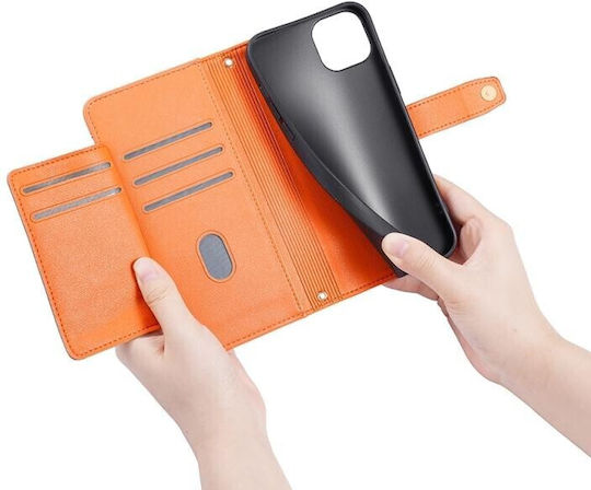 Zipper Wallet Πορτοκαλί (Moto G53)