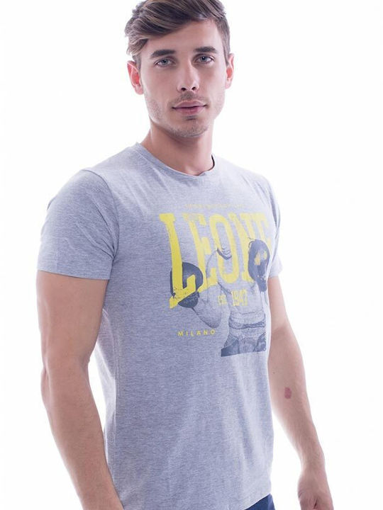 Leone 1947 Men's Short Sleeve T-shirt Grey Marl