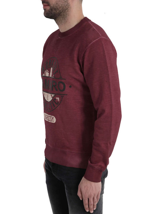 Camaro Men's Long Sleeve Blouse Burgundy