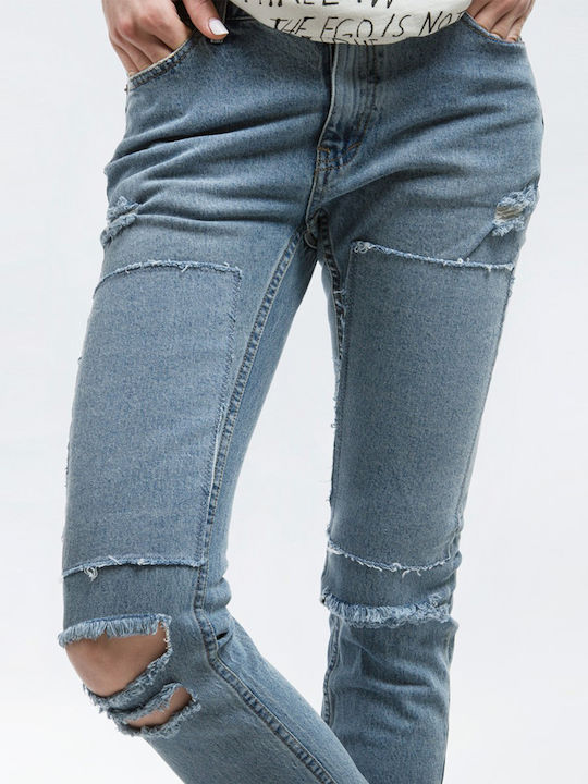 Common Γυναικείο Jean Παντελόνι με Σκισίματα σε Boyfriend Εφαρμογή