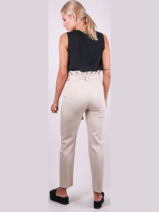 Pants Γυναικείο Υφασμάτινο Παντελόνι Μπεζ